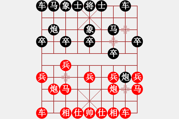 象棋棋譜圖片：濰坊-昌邑 洋河藍(lán)色經(jīng)典天之藍(lán)杯 交流對抗賽第一輪第一臺 - 步數(shù)：10 