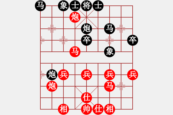 象棋棋譜圖片：一枝梅[1076895683] -VS- 風起云涌[1084088763] - 步數(shù)：40 