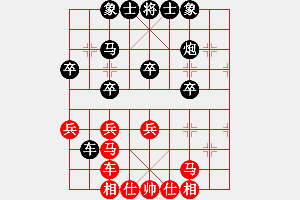 象棋棋譜圖片：王天二（業(yè)7-2）先負(fù)黃玲（業(yè)9-1）201904061647.pgn - 步數(shù)：30 