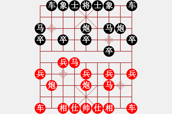 象棋棋譜圖片：濰衛(wèi)校甄(9弦)-勝-打魚人(8星) 2014年10月29日 17點(diǎn)14分 - 步數(shù)：10 