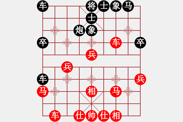 象棋棋譜圖片：先手布局中炮過(guò)河車(chē)對(duì)反宮馬一起玩玩吧(電神)-勝-劍舞楚河(6弦) - 步數(shù)：40 