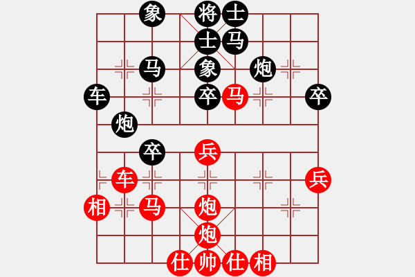 象棋棋譜圖片：穿云破霧(6段)-勝-玩命干上帝(7段) - 步數(shù)：40 