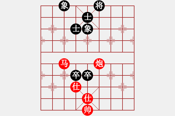 象棋棋譜圖片：133 – 傌炮雙仕例勝雙高卒士象全 - 步數(shù)：0 