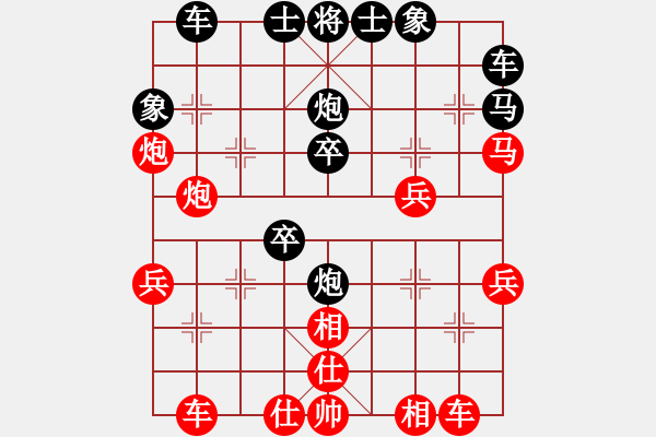 象棋棋譜圖片：與眾不同[紅] -VS- 冰冰[黑] - 步數：30 