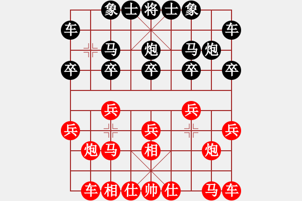 象棋棋譜圖片：羊子[2079307794] -VS- 橫才俊儒[292832991] - 步數(shù)：10 