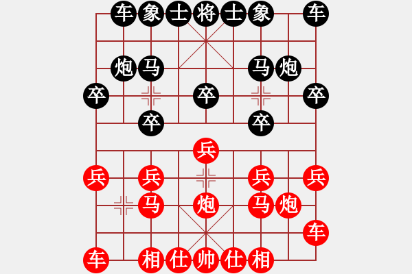 象棋棋譜圖片：熱血盟●溫柔一刀[紅] -VS- 帥哥兵兵820319[黑] - 步數(shù)：10 