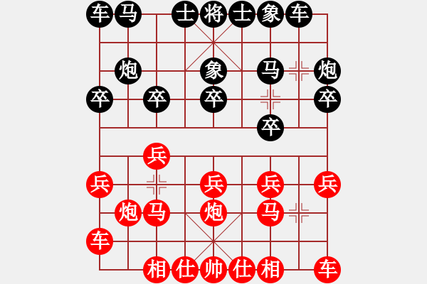 象棋棋譜圖片：炎上(日帥)-負-品茶(月將)中炮對左三步虎 - 步數(shù)：10 