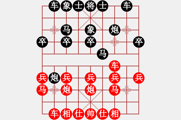 象棋棋譜圖片：火螞蟻(9段)-勝-瑞金謝敏瑩(3段) - 步數(shù)：20 