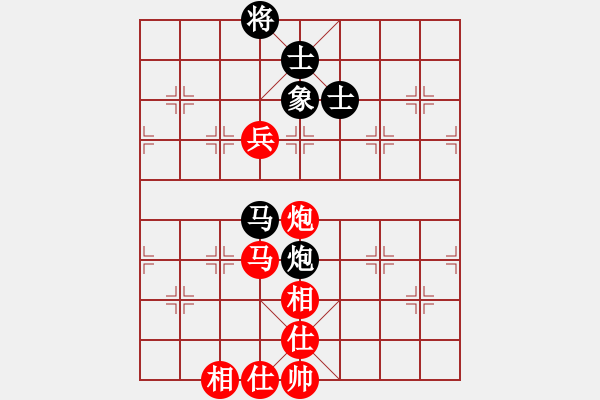 象棋棋譜圖片：過宮炮對橫車（抽繭剝絲，一兵制勝） - 步數(shù)：110 