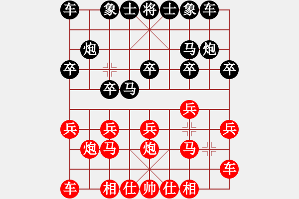 象棋棋譜圖片：美神在世(天帝)-負(fù)-南門(mén)公子(至尊) - 步數(shù)：10 