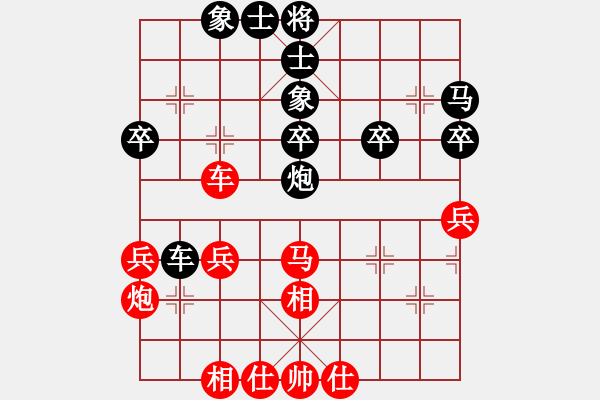 象棋棋譜圖片：20170114 第三輪 （4）柔佛 胡越有 先勝 印尼 陳宥君 - 步數(shù)：40 