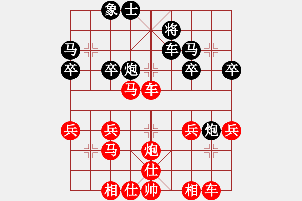 象棋棋譜圖片：舌戰(zhàn)群儒7211[紅] -VS- 13711756868[黑] - 步數(shù)：33 