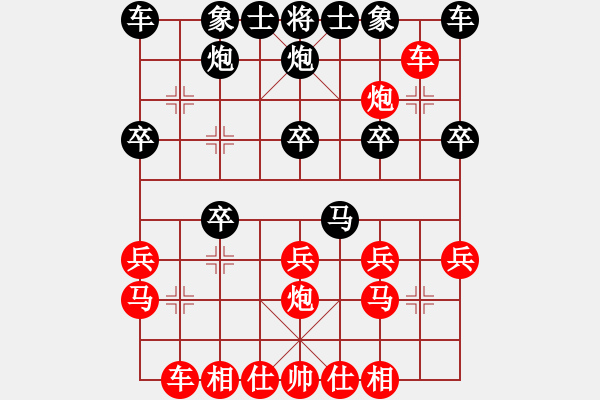 象棋棋譜圖片：萬春林 先勝 謝業(yè)枧 - 步數(shù)：20 