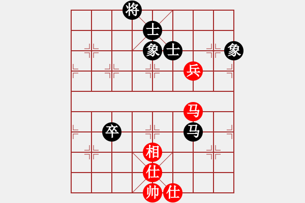 象棋棋譜圖片：像石頭的玉(8段)-和-掛機(jī)而已了(8段) - 步數(shù)：100 