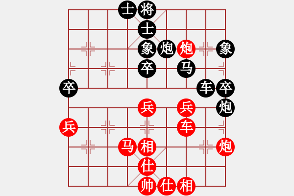 象棋棋譜圖片：葬心紅和王應(yīng)征〖中炮過河炮對(duì)左三步虎〗 - 步數(shù)：60 