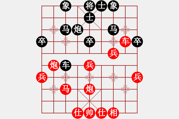 象棋棋譜圖片：我愛剝光豬(9段)-負-名名(4段) - 步數：40 