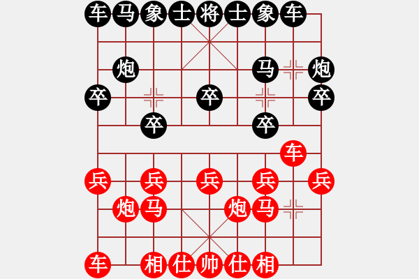 象棋棋譜圖片：北京 王昊 勝 重慶 許文章 - 步數(shù)：10 