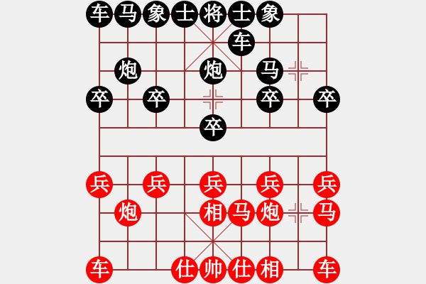 象棋棋譜圖片：紅心果[紅] -VS- 橫才俊儒[黑]馬踏神泉 - 步數(shù)：10 