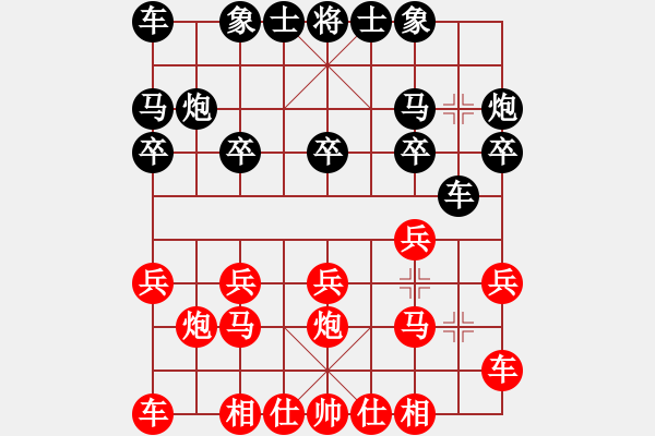 象棋棋譜圖片：橫才俊儒[292832991] -VS- 鏡子----竹子[515021609] - 步數(shù)：10 