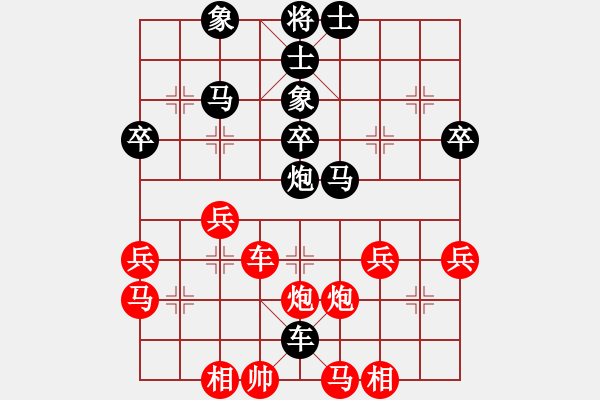 象棋棋譜圖片：馮衛(wèi)東 負(fù) 朱廣宇中炮橫車(chē)對(duì)屏風(fēng)馬 - 步數(shù)：40 