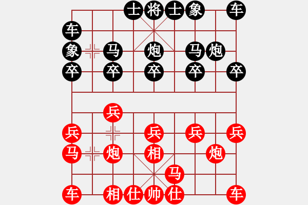 象棋棋譜圖片：老玩童[543975275] -VS- 橫才俊儒[292832991] - 步數(shù)：10 