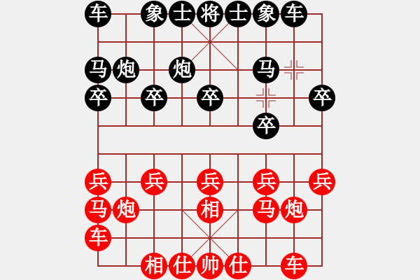 象棋棋譜圖片：第八輪張家育先勝劉振 - 步數(shù)：10 