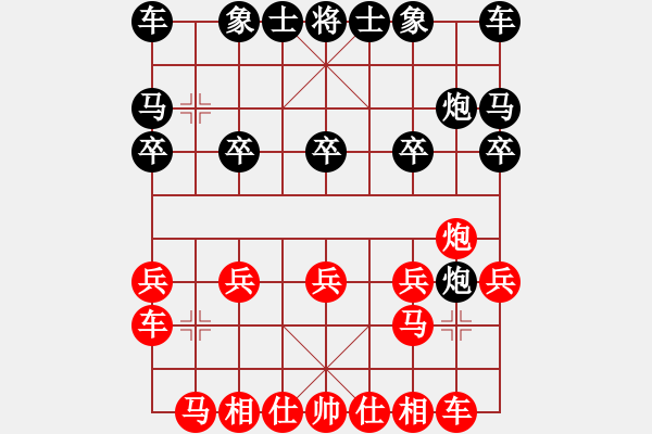 象棋棋譜圖片：敢死炮布局34 - 步數(shù)：10 