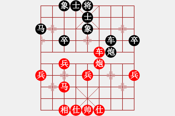 象棋棋譜圖片：棋友-魚鳥[575644877] -VS- 『隴原閑人』[417389240] - 步數(shù)：40 