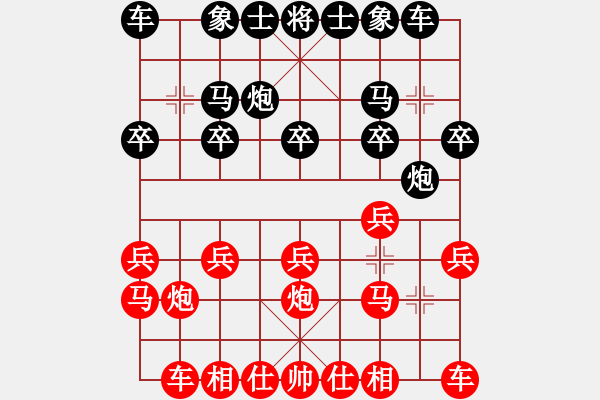 象棋棋譜圖片：bbbo002[紅] -VS- 富竹0917[黑] - 步數(shù)：10 