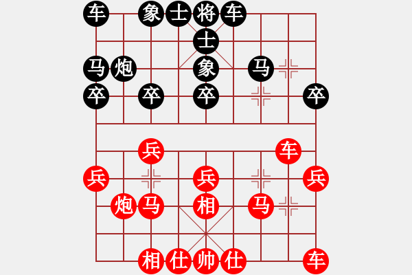 象棋棋譜圖片：測評 電腦分析 - 步數(shù)：20 