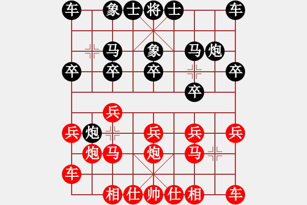 象棋棋谱图片：辽宁 滕飞 和 上海 李俊峰 - 步数：10 