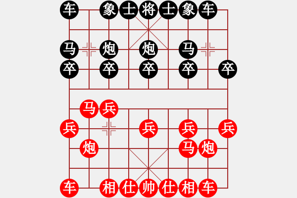 象棋棋譜圖片：如月先負(fù)祝養(yǎng)林——番棋三——2021.9.6 - 步數(shù)：10 