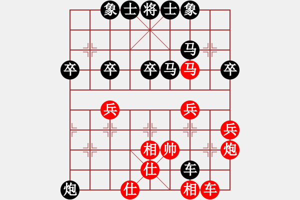 象棋棋譜圖片：龍[紅] -VS- 拜師學(xué)棋ty[黑]（6） - 步數(shù)：40 