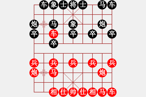 象棋棋譜圖片：閔晴vs拓拓（日常訓(xùn)練） - 步數(shù)：10 