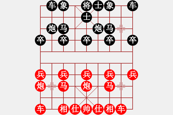 象棋棋谱图片：陆伟韬 先和 王廓 - 步数：10 