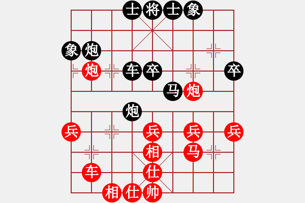 象棋棋譜圖片：昆山市水鄉(xiāng)周莊 王征 和 杭州市象棋協(xié)會(huì) 徐昊 - 步數(shù)：40 