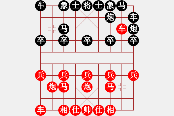 象棋棋谱图片：被架雷公炮 - 步数：10 