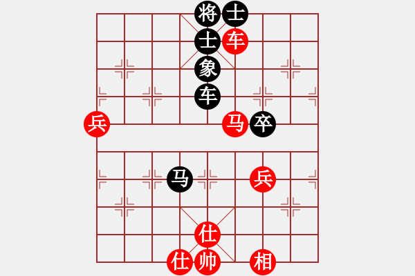 象棋棋譜圖片：橫才俊儒[紅] -VS- 帥哥[黑] - 步數(shù)：80 