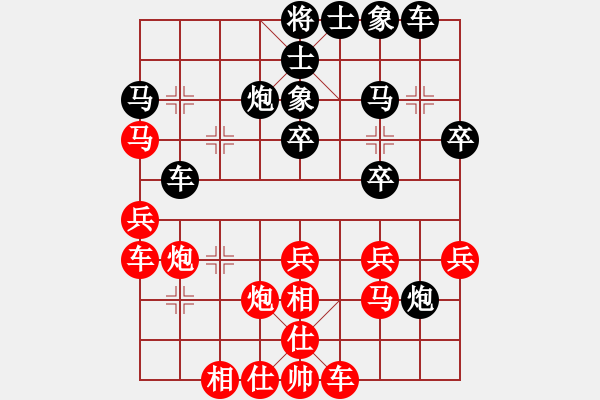 象棋棋譜圖片：黑象3進(jìn)5應(yīng)馬八進(jìn)七之兵七進(jìn)一變 - 步數(shù)：25 