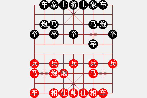 象棋棋譜圖片：過(guò)宮炮對(duì)挺卒 楊均（8-1)先負(fù)九宮 - 步數(shù)：10 