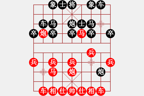 象棋棋譜圖片：美麗女孩(3段)-勝-南地球(6段) - 步數(shù)：20 