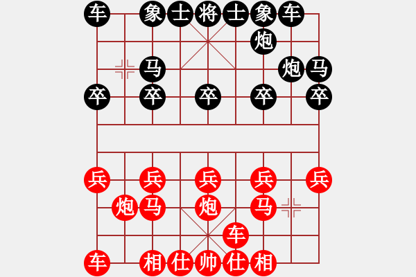 象棋棋譜圖片：橫才俊儒[292832991] -VS- 步步高[2495296288] - 步數(shù)：10 