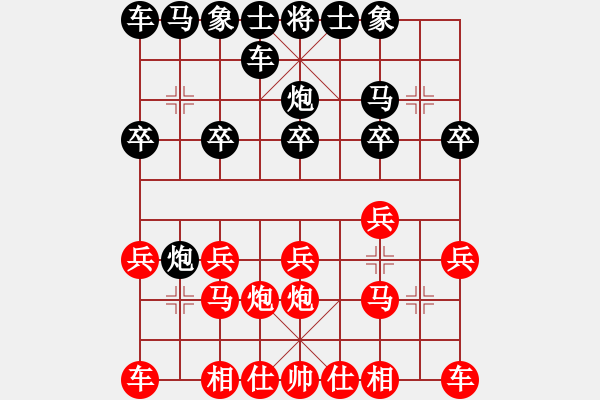 象棋棋谱图片：邢台小将(5段)-胜-抢先一步(2段) - 步数：10 