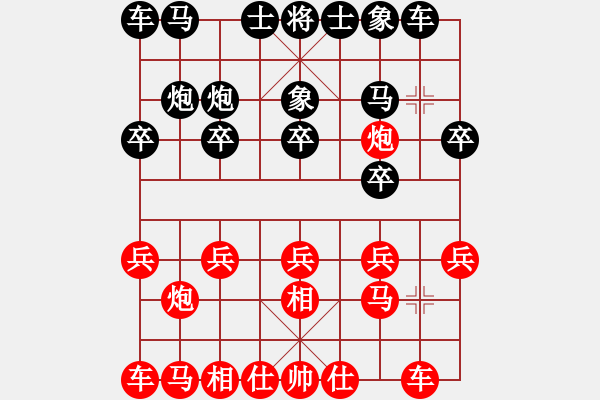 象棋棋譜圖片：每天二盤棋(月將)-和-游戲金鷹(人王) - 步數(shù)：10 