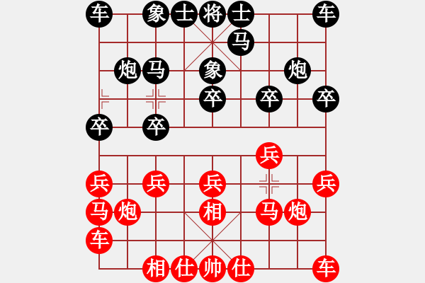 象棋棋譜圖片：xqahzzsy(6級)-勝-駿馬圖(3段) - 步數(shù)：10 