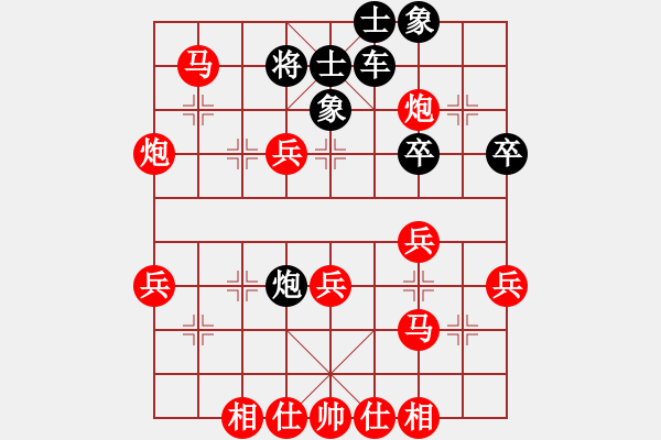 象棋棋譜圖片：牡羊座穆斯(9段)-勝-衣立(8段) - 步數(shù)：43 