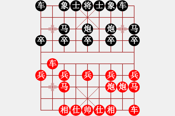 象棋棋譜圖片：★棋壇尊者★[407612993] -VS- 初學者[1158424391] - 步數：10 