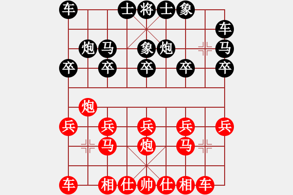 象棋棋譜圖片：巡河炮對(duì)單提馬士角炮2.pgn - 步數(shù)：10 