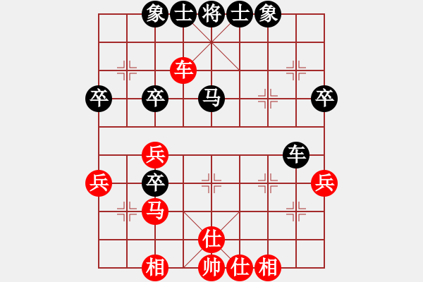 象棋棋譜圖片：劍鋒真入鞘(2段)-負(fù)-國(guó)家領(lǐng)導(dǎo)(5段) - 步數(shù)：40 