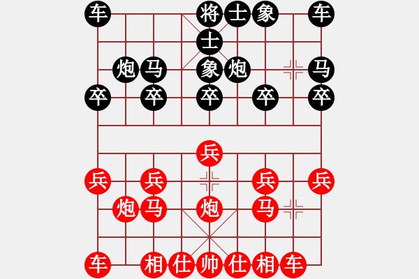 象棋棋谱图片：上海市象棋协会队 宇诗琪 负 云南省棋牌运动管理中心队 姜瑀 - 步数：10 